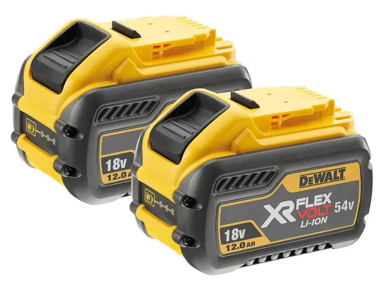 DeWALT – Batterie XR FLEXVOLT 18/54V 12,0/4,0 Ah, 2 pièces DCB548Y2