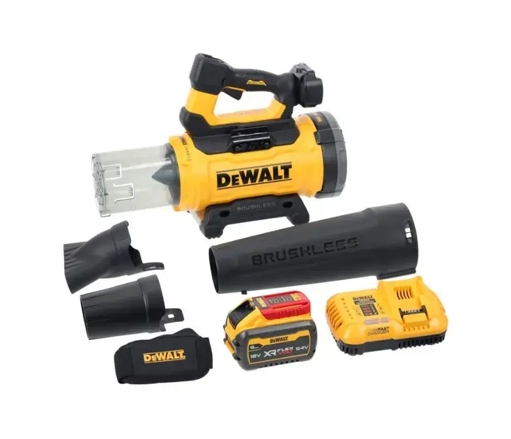 DeWALT – 54V AKU Garden Blower, 1x batterie 9.0 Ah Li-Ion, chargeur DCMBL777X1