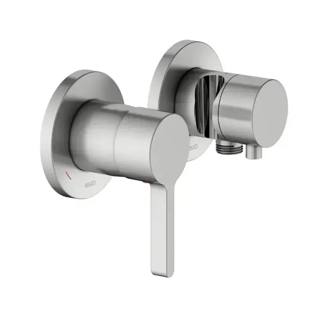 Keuco Edition 400 – Robinet encastré pour 2 appareils, acier inoxydable 51551061221