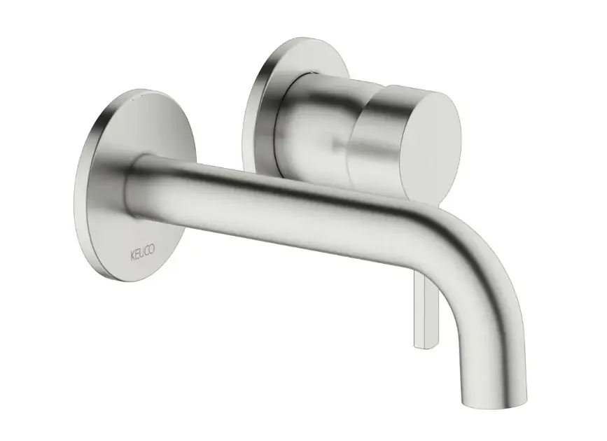 Keuco Plan blue – Mitigeur de lavabo encastré, installation à 2 trous, inox 53916060201