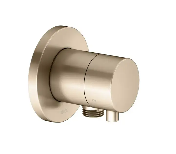Keuco IXMO Comfort – Vanne de commutation encastrée, pour 3 appareils, avec raccord pour tuyau, bronze brossé 59548031101