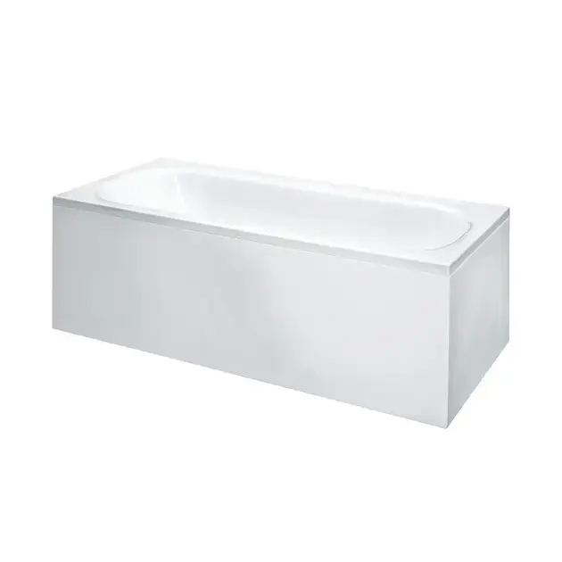 Laufen Solutions – Baignoire avec support et panneau en L droit, 170×75 cm, blanc H2235360000001