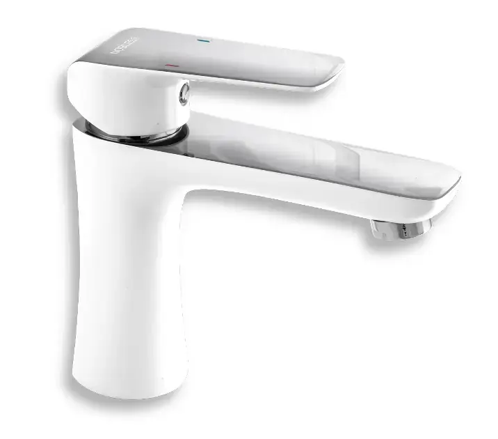 Novaservis Nobless Tina – Mitigeur de lavabo, blanc/chrome 38001/1,1