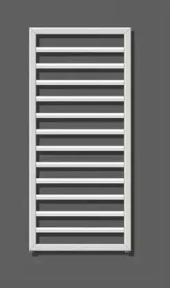 Zehnder Subway – Radiateur de salle de bains 61×45 cm, droit, raccord central 5 cm, laque blanche SUB-060-045