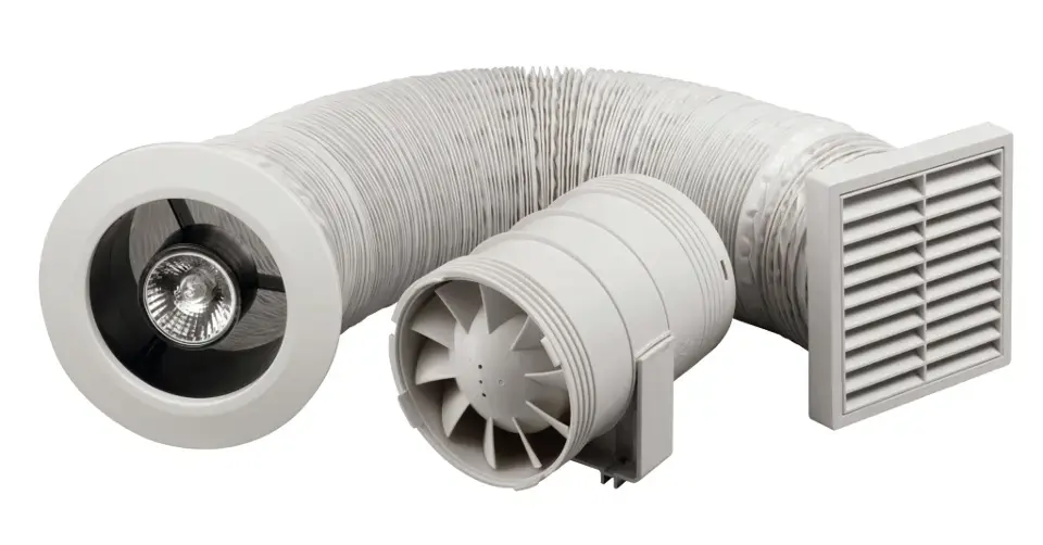 Zehnder Silent – Kit de ventilation avec ventilateur de 100 mm ZSR100LTSK