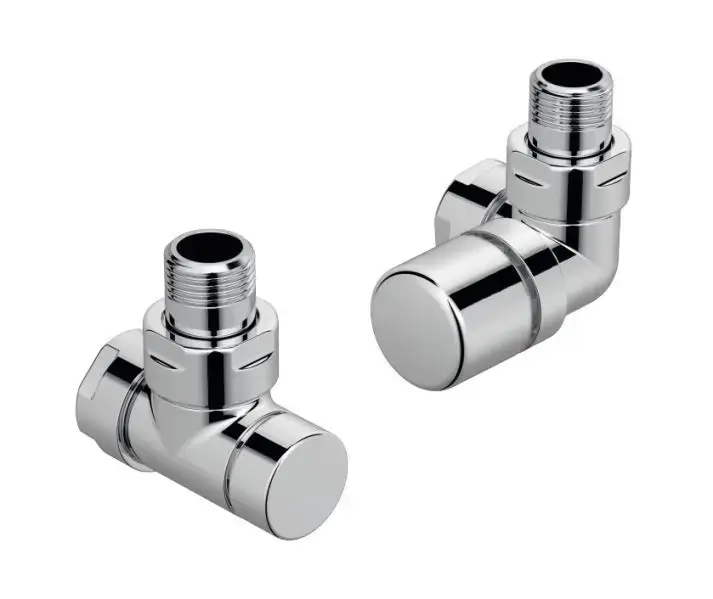 Zehnder – Vanne d&rsquo;angle droite Set G et raccord d&rsquo;angle pour retour 1/2, blanc 838981