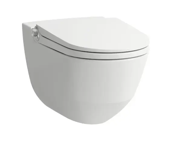 Laufen Cleanet Riva – Bidet électronique avec céramique, Rimless, SoftClose, blanc H8206917570001