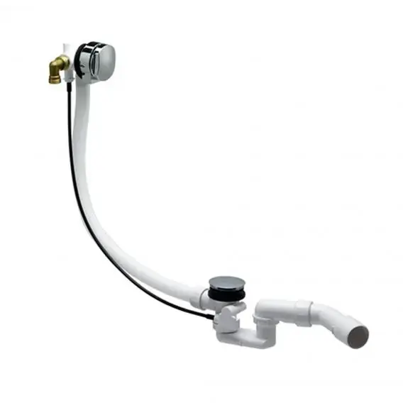 Laufen – Bonde et trop-plein pour baignoire, avec remplissage Exafill, chrome H2944580000001