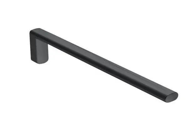 Keuco Edition 400 – Porte-serviettes, longueur 34 cm, chrome noir 11522130000
