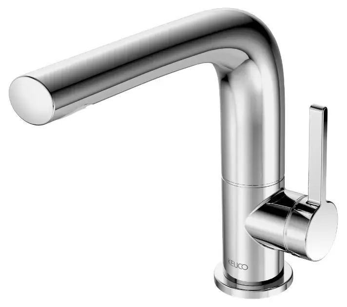 Keuco Edition 400 – Robinet de lavabo avec bec pivotant, chrome 51505010100