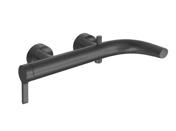 Keuco Edition 400 – Mitigeur de baignoire avec commutation automatique, chrome noir 51520130100