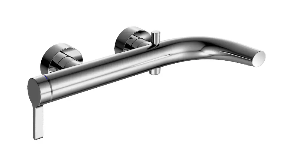 Keuco Edition 400 – Mitigeur de baignoire avec commutation automatique, chrome 51520010100