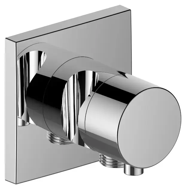 Keuco IXMO – Robinet d&rsquo;arrêt encastré, avec raccord de tuyau et support de douche, chrome 59541011202