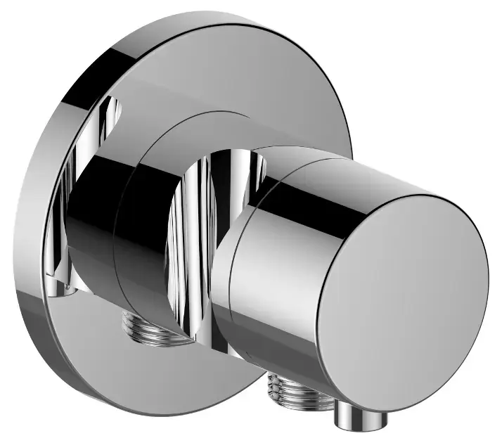 Keuco IXMO – Robinet d&rsquo;arrêt et inverseur à encastrer, à 3 voies, avec raccord de tuyau et support de douche, chrome 59549011201