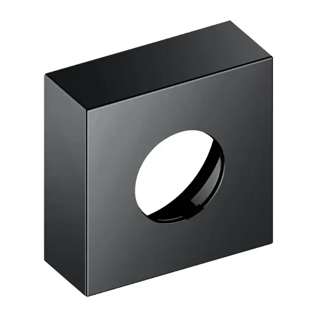 Keuco IXMO – Rosace de rallonge 35 mm, avec indication rouge/bleue, chrome noir 59551130382