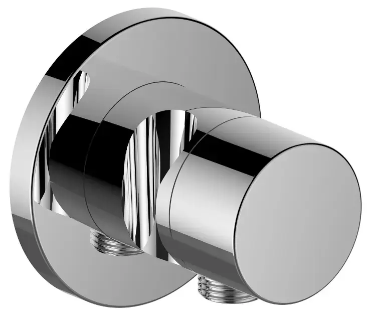 Keuco IXMO – Robinet d&rsquo;arrêt et inverseur encastré, à 2 voies, avec raccord de tuyau et support de douche, chrome 59557010201