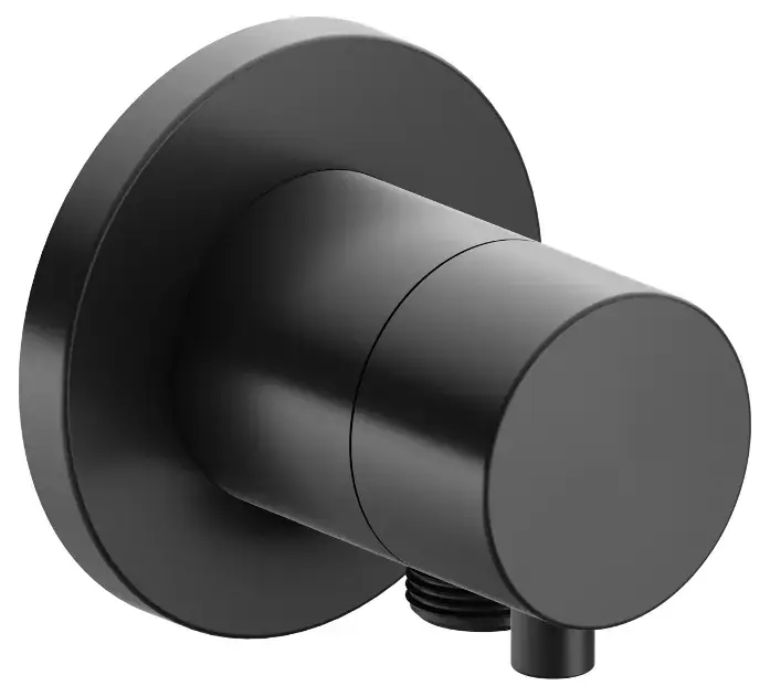 Keuco IXMO – Robinet d&rsquo;arrêt et inverseur encastré, à 2 voies, avec raccord de tuyau, chrome noir 59557131101