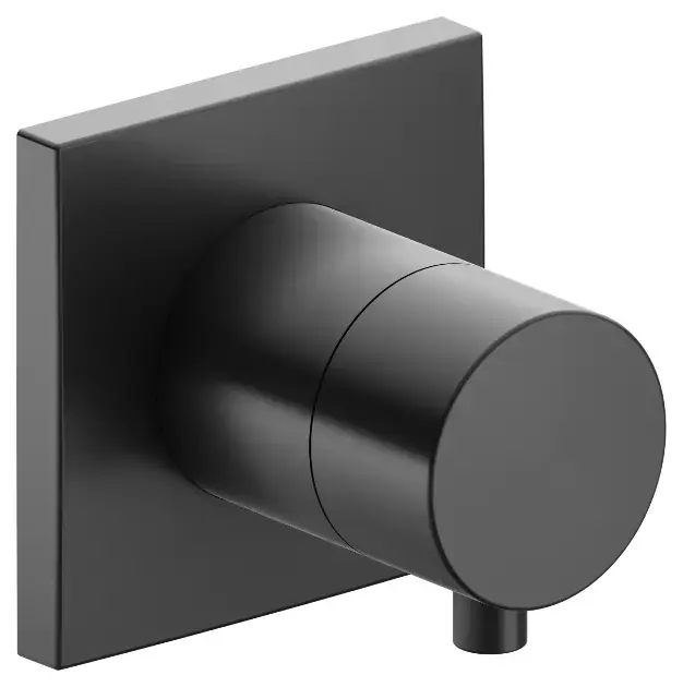Keuco IXMO – Robinet d&rsquo;arrêt et inverseur encastré, à 2 voies, chrome noir 59557131002