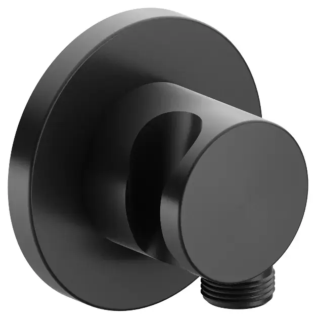Keuco IXMO – Coude de raccordement avec support, chrome noir brossé 59592130001