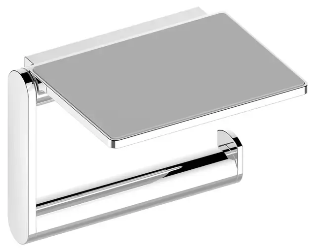 Keuco Plan – Porte-papier toilette avec étagère, chrome 14973010000