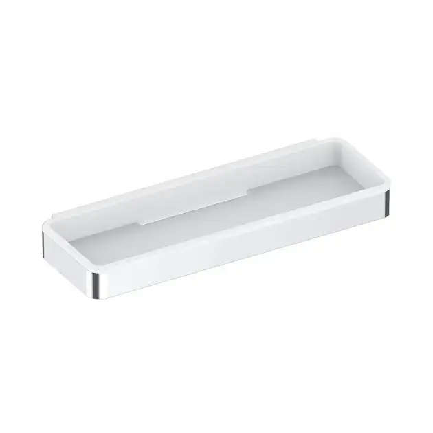Keuco Plan – Étagère, longueur 29 cm, chrome / blanc 14958010051