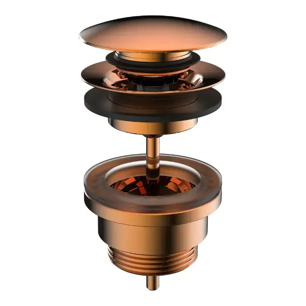 Laufen – Bonde de lavabo, Click-Clack, rose doré H3709890821041