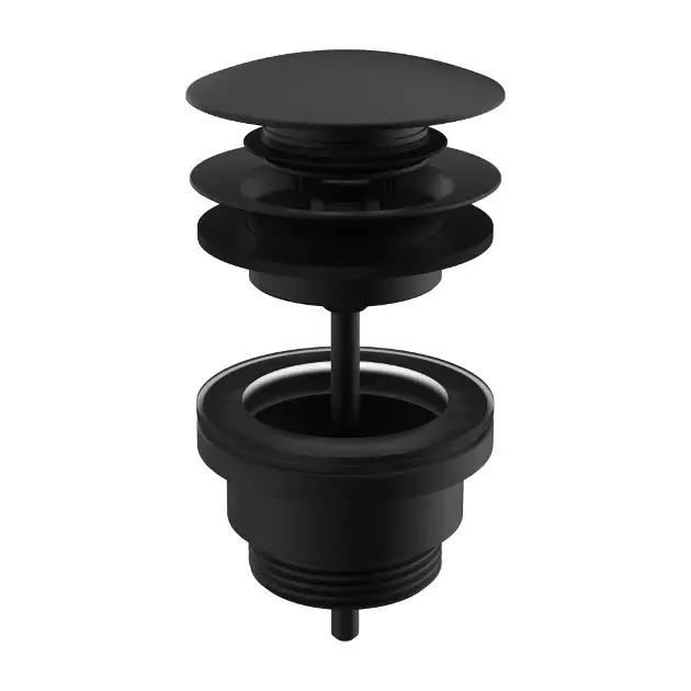 Laufen – Bonde de lavabo, Click-Clack, noir mat H3709890811041