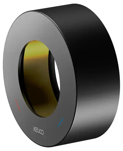 Keuco IXMO – Rosace de couverture prolongée, noir mat 59551370381