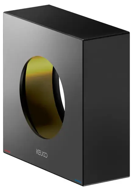 Keuco IXMO – Rosace de couverture prolongée, noir mat 59551370382