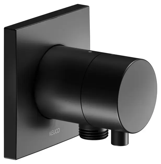 Keuco IXMO – Soupape encastré, avec raccordement de douche, noir mat 59541371102