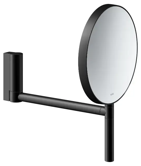 Keuco Plan – Miroir cosmétique mural, noir mat 17649370002