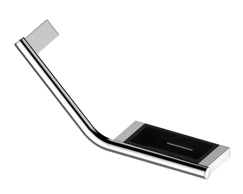 Keuco Plan – Barre de maintien avec porte-savon, 44×11 cm, gauche, chrome 14909012037