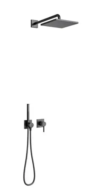 Keuco IXMO – Set de douche à encastrer, 25×25 cm, noir mat 59603370002