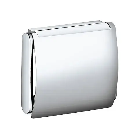 Keuco Plan – Porte-rouleau toilette avec couvercle, inox 14960070000