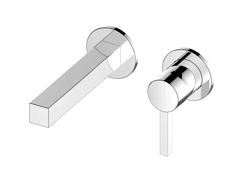 Keuco Edition 90 – Mitigeur de lavabo encastré, installation à 2 trous, chrome 59016010202