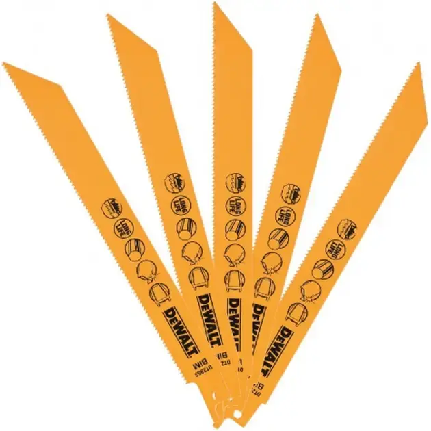 DeWALT – Set lames de scie à métaux, longueur 20 cm, 5 pièces DT2353