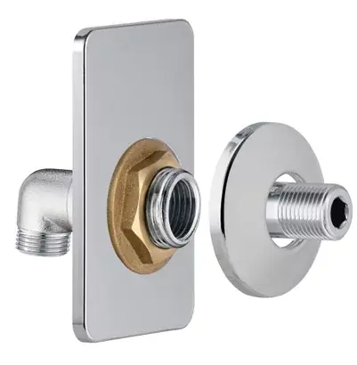Platine FIXSYSTEM Simple – Radiateur/ Séche serviette – Raccordement universel – M1/2&prime; – M1/2&prime;