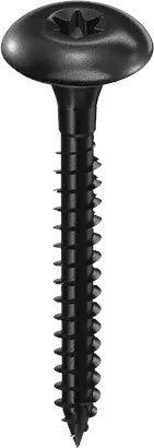 Vis penture STARBLOCK TX Tête large bombée Acier traité noir anticorrosion 6×50 Boite de 200