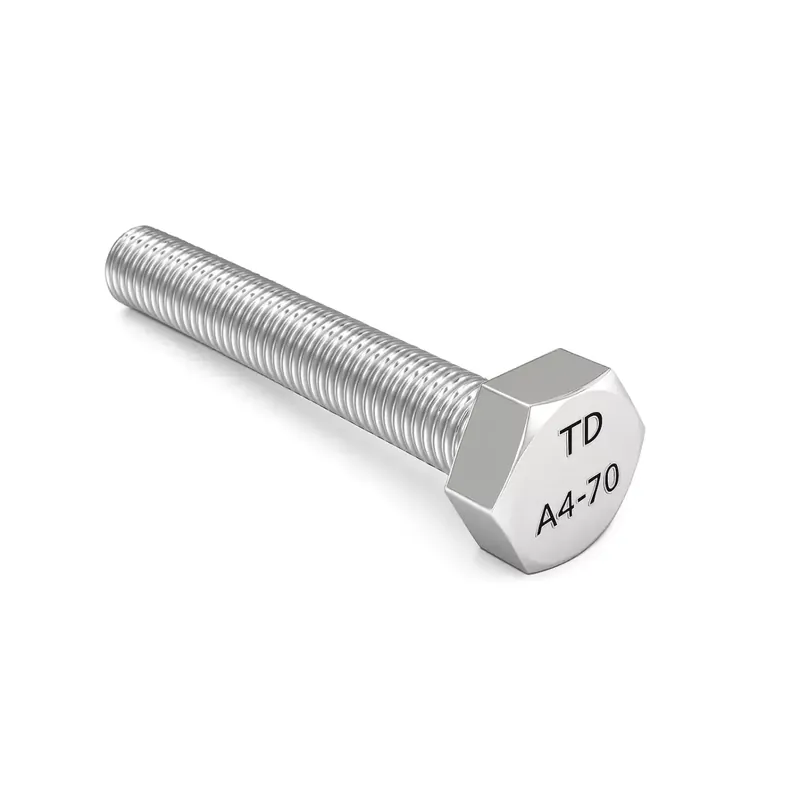 Vis à tête hexagonale (TH) entierement filetée – DIN 933 – M 14 x 140 – Inox A4