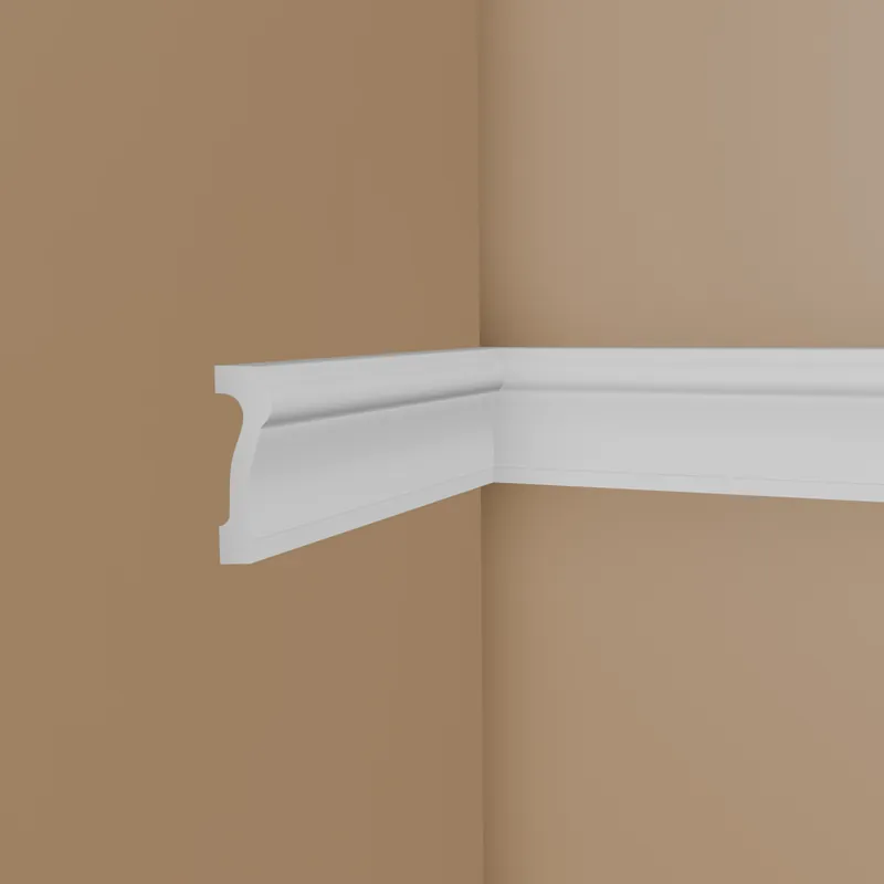 Cimaise murale sublime NMC WALLSTYL WL6 20 x 75 mm polystyrène résistant à l&rsquo;impact blanc