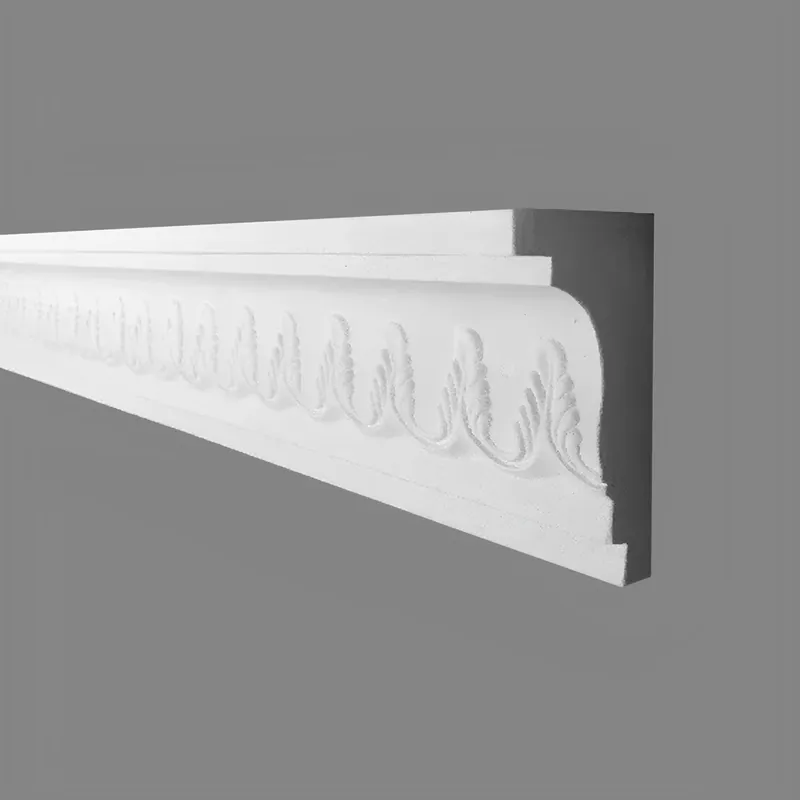 PROVISTON | Cornice en plâtre Mönchengladbach | Plâtre véritable | 60 x 100 x 1200 mm | Moulures en plâtre