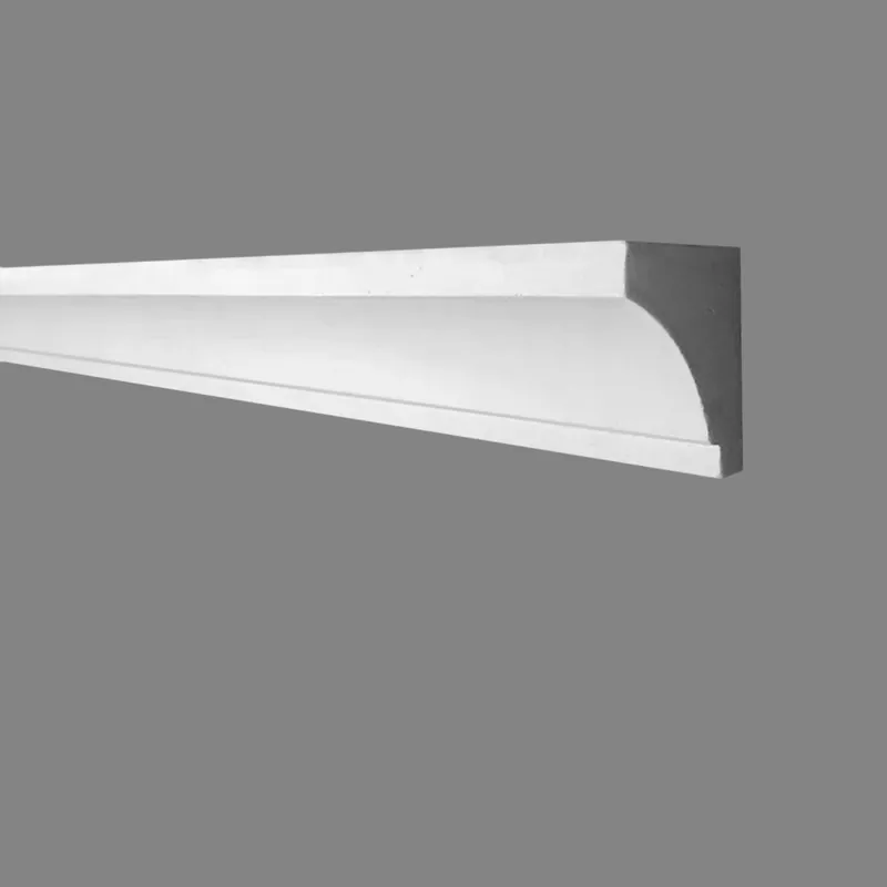 PROVISTON | Cornice en plâtre Neuss | Moulures décoratives en plâtre | 48 x 60 x 1000 mm | Moulures en plâtre staff