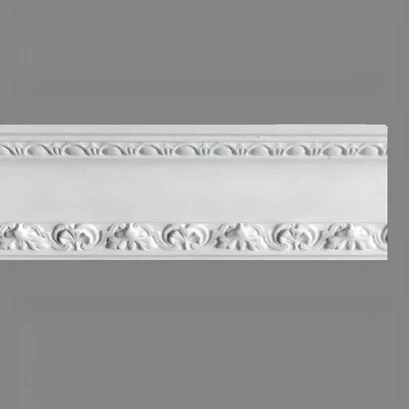 PROVISTON | Cornice en plâtre Krefeld | Moulures décoratives en plâtre | 130 x 75 x 1170 mm | Moulures en plâtre staff