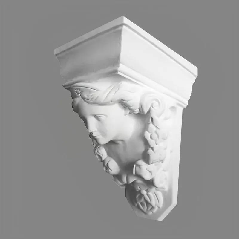 PROVISTON | Console en plâtre Drummondville | Moulures décoratives en plâtre | 250 x 350 mm