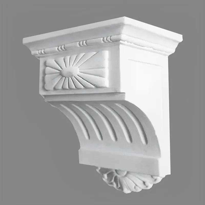 PROVISTON | Console en plâtre Brantford | Moulures décoratives en plâtre | 220 x 270 mm