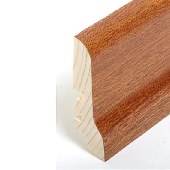 Plinthe « Dortmund » placage en bois 20 x 60 x 2500 mm Merbau Plinthe moderne PROVISTON