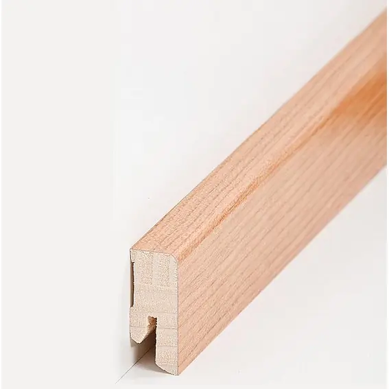 Plinthe « Halle » Bois plaqué 16 x 40 x 2500 mm cerisier Plinthe moderne PROVISTON
