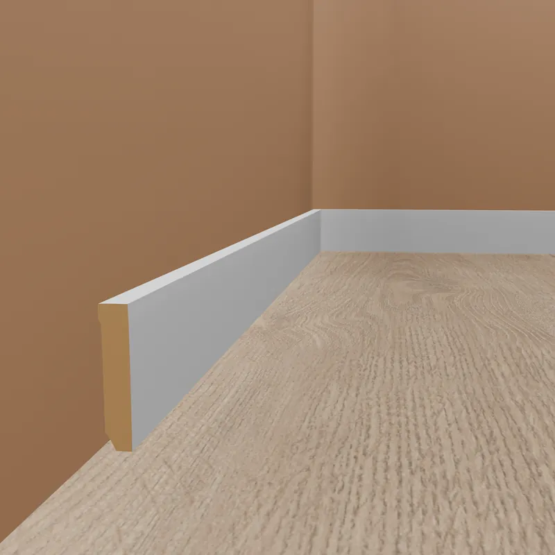 Plinthe « Cuxhaven » 721.1670 MDF 16 x 70 x 2500 mm Blanc Angulaire PROVISTON