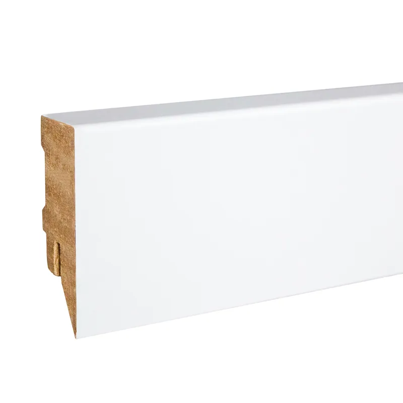 PROVISTON | plinthe à clipser | plinthe MDF | 16 x 58mm | plinthe carrée | mélaminé blanc