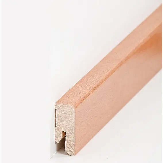 Plinthe « Halle » Bois plaqué 16 x 40 x 2500 mm Hêtre Moderne PROVISTON
